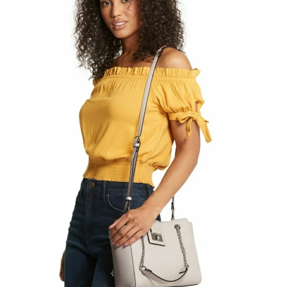 New GUESS Mariacarla Faux-leather Satchel bag